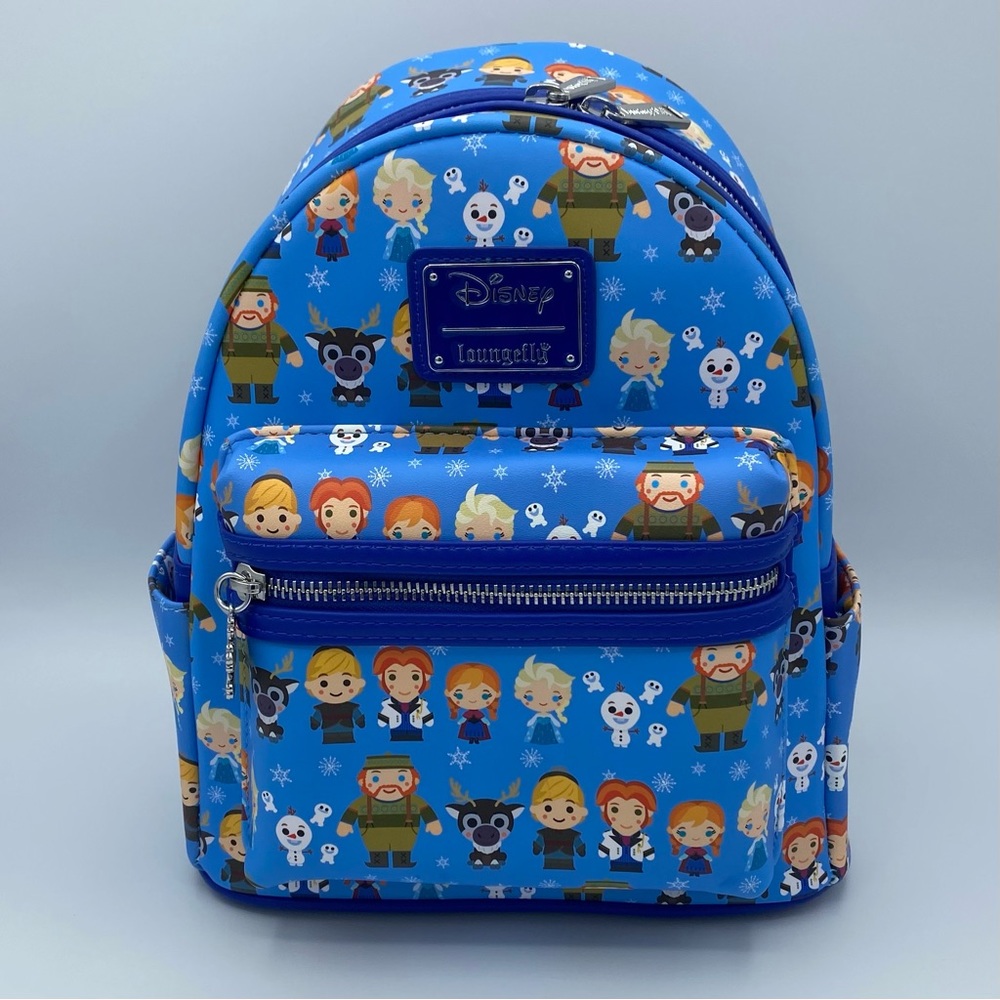 Loungefly Disney Frozen Backpack Chibi Mini Exclusive Elsa Anna Sven Olaf Gifts